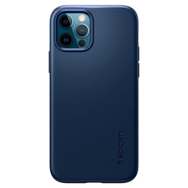 Husa slim Spigen Thin Fit iPhone 12/12 Pro Navy Blue