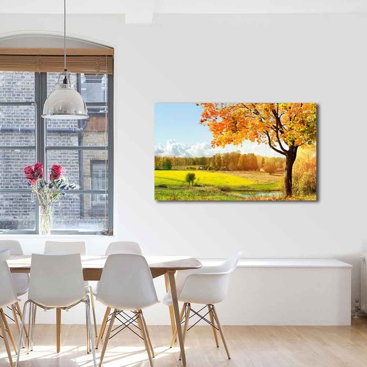 Tablou Canvas Toamna pe campie, 50 x 70 cm