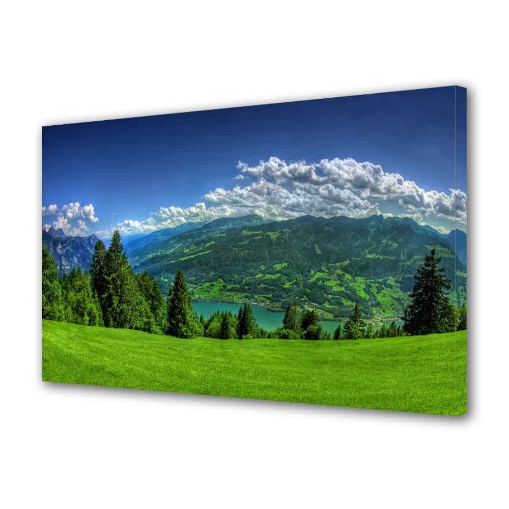 Tablou Canvas Campie de munte, 20 x 30 cm