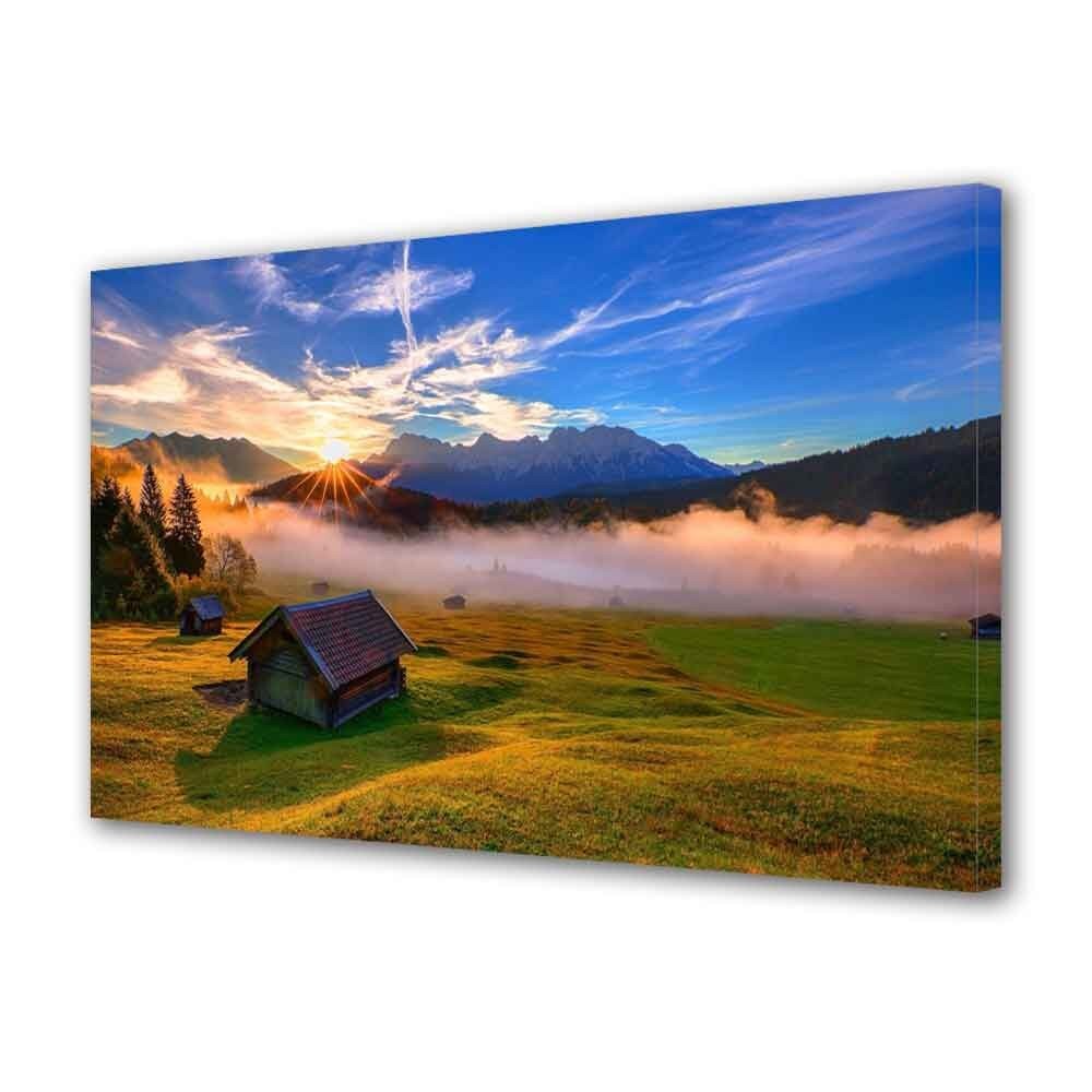 Tablou Canvas Cabana de lemn, 20 x 30 cm