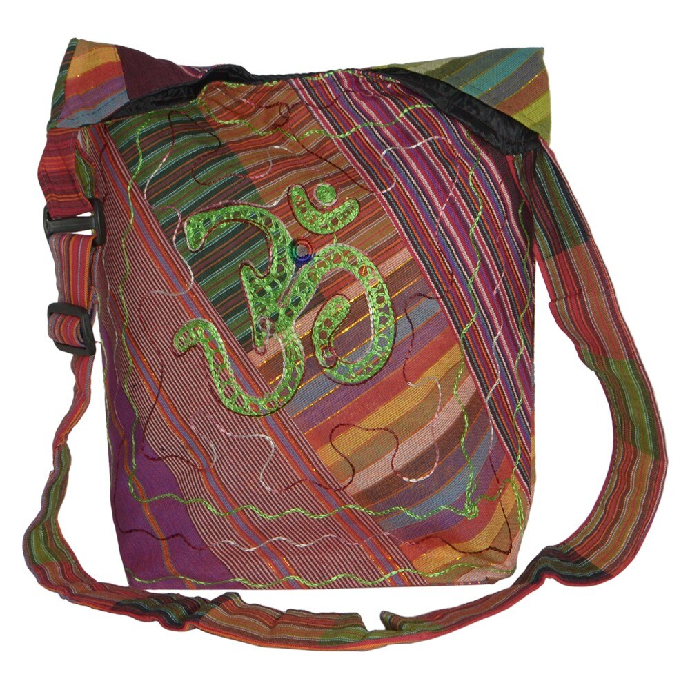 Geanta UNICAT din material textil, handmade in Nepal, EMLHB97