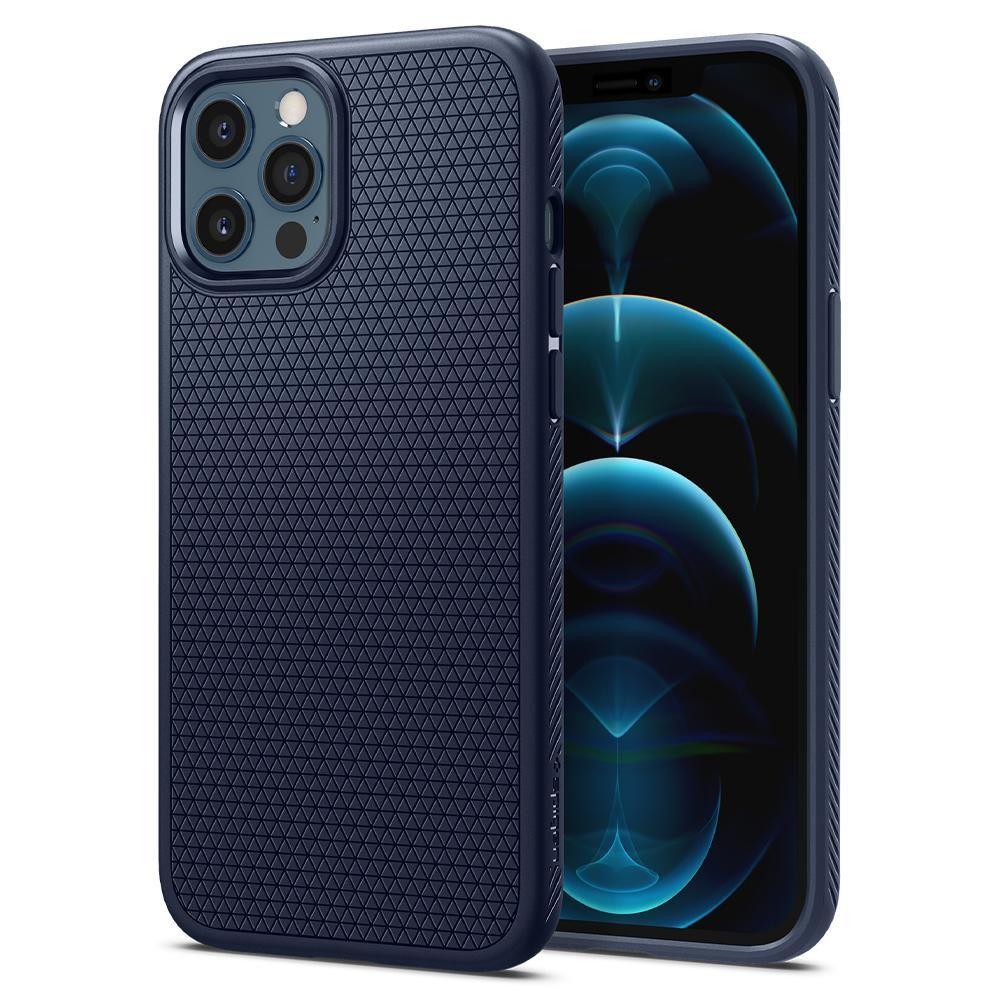 Husa iPhone 12 Pro Max SPIGEN Liquid Air Navy
