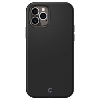 Husa iPhone 12 / 12 Pro SPIGEN Cyrill Silicone Neagra Husa iPhone 12 / 12 Pro SPIGEN Cyrill Silicone Neagra