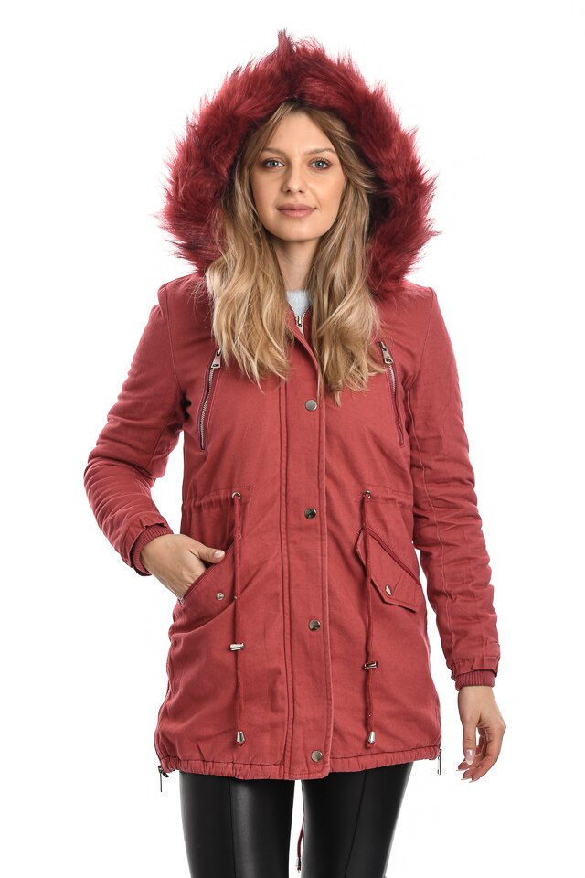 Geaca De Dama Amens, Rosu