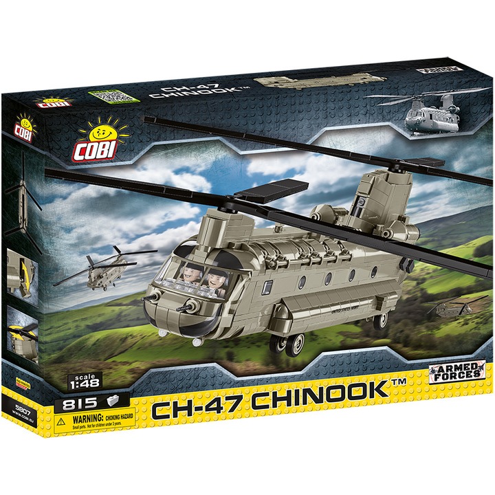 Cobi építőkészlet, Armed Forced, CH-47 CHINOOK helikopter, 815 db