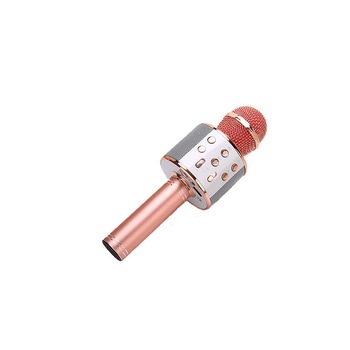 Microfon dinamic Wireless cu Bluetooth, Baterie incorporata, 5W, 1800 mAh, Portocaliu Microfon dinamic Wireless cu Bluetooth, Baterie incorporata, 5W, 1800 mAh, Portocaliu