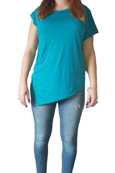 Tricou, Bershka, Turcoaz, L Tricou, Bershka, Turcoaz, L