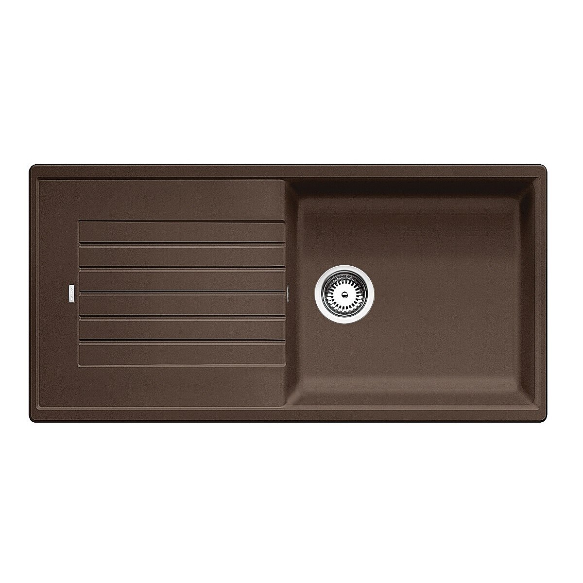 Chiuveta bucatarie, Blanco ZIA XL 6 S Chiuveta Silgranit cafea, 100 x 50 x 19 cm, sifon cu ventil inclus, fara excentric