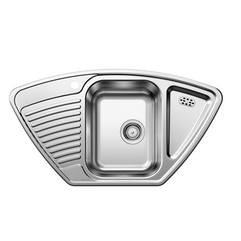 Chiuveta bucatarie, Blanco TIPO 9 E Chiuveta inox natur, 93 x 51 x 16 cm, sifon cu ventil inclus, fara excentric Chiuveta bucatarie, Blanco TIPO 9 E Chiuveta inox natur, 93 x 51 x 16 cm, sifon cu ventil inclus, fara excentric