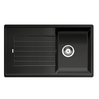 Chiuveta bucatarie, Blanco ZIA 45 SL Chiuveta Silgranit antracit, 86 x 50 x 19 cm, sifon cu ventil inclus, fara excentric Chiuveta bucatarie, Blanco ZIA 45 SL Chiuveta Silgranit antracit, 86 x 50 x 19 cm, sifon cu ventil inclus, fara excentric