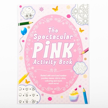 Carte de activitati The Spectacular Pink Activity Book 48 pagini + 5 ani Carte de activitati The Spectacular Pink Activity Book 48 pagini + 5 ani