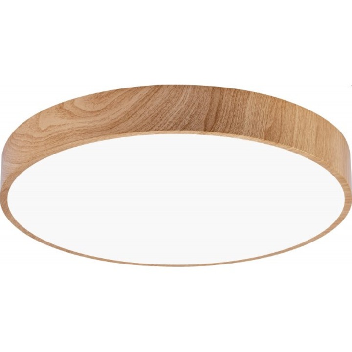 Plafoniera LED Blade BR-BH16-04287, rotunda, 45W, 3680lm, lumina calda+neutra+rece, IP20, maro, Braytron Plus