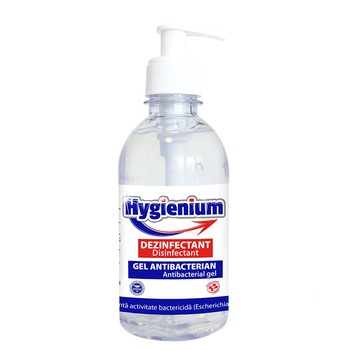 Gel dezinfectant maini, HYGIENIUM, Avizat Ministerul Sanatatii, Virucid, Antibacterian, 300ml Gel dezinfectant maini, HYGIENIUM, Avizat Ministerul Sanatatii, Virucid, Antibacterian, 300ml