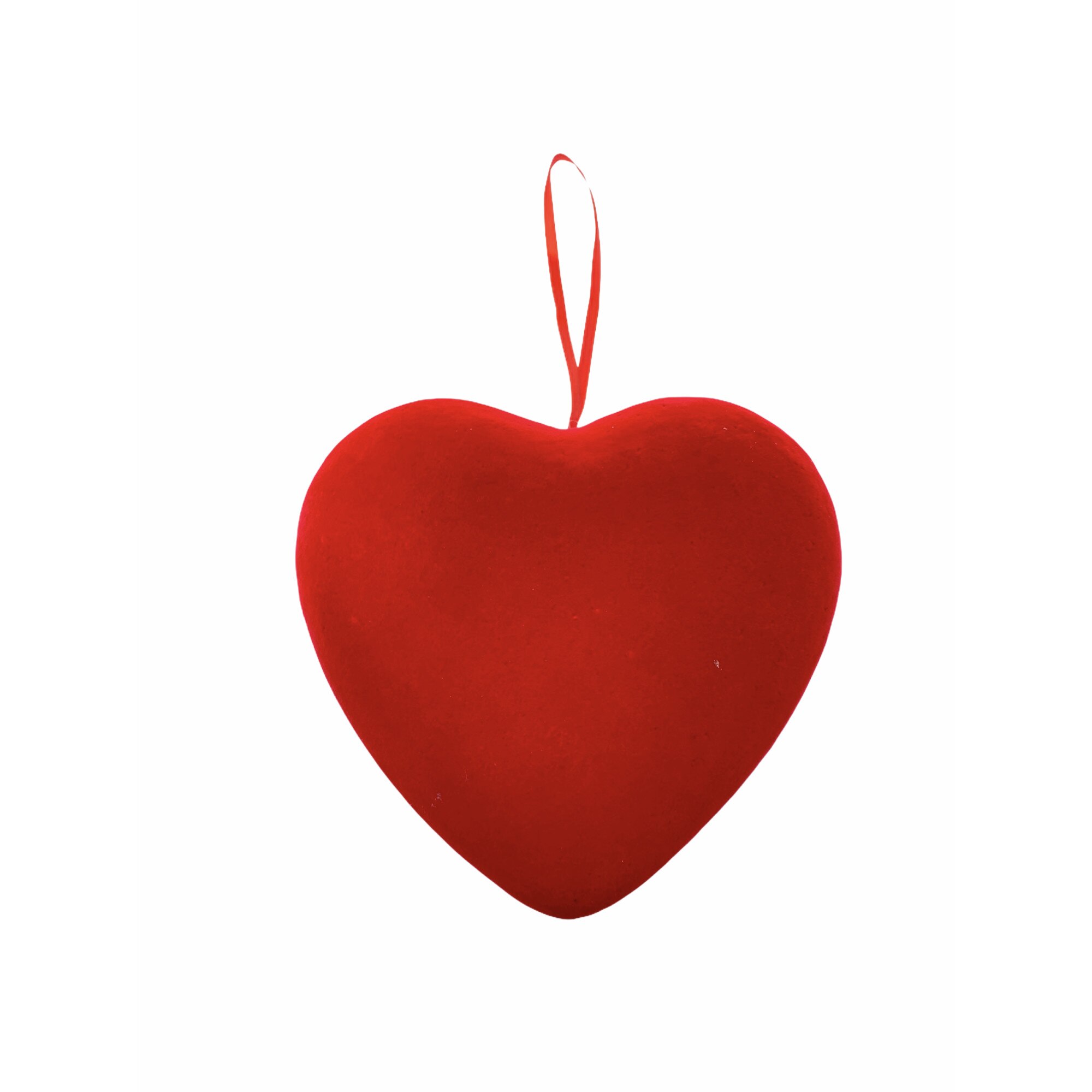 Inima decorativa Atelier, Polistiren, Ziua Indragostitilor, Valentine's Day, Rosu, 22x23cm