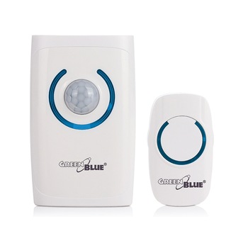 Set sonerie digitala fara fir,GreenBlue GB110 senzor de miscare a luminii, sistem de alarma antifurt si lanterna de urgenta Set sonerie digitala fara fir,GreenBlue GB110 senzor de miscare a luminii, sistem de alarma antifurt si lanterna de urgenta