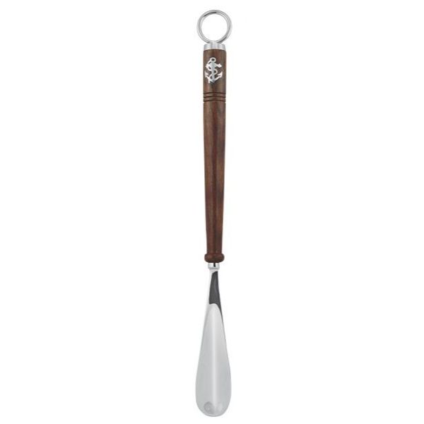 Incaltator Sea Club, alama nichelata, maner din lemn, L 46cm