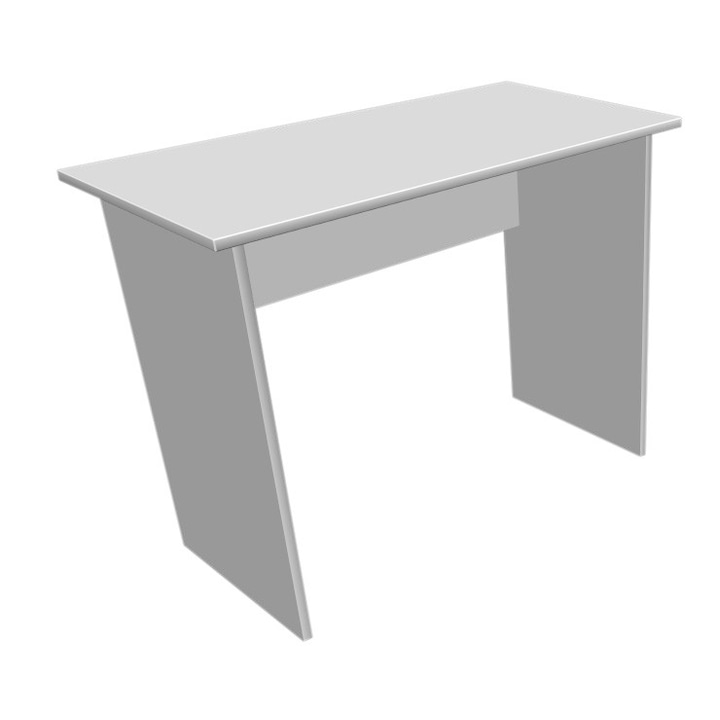 Mobiref asztal, 100 x 51 x 76 cm, 18 mm fehér forgácslap