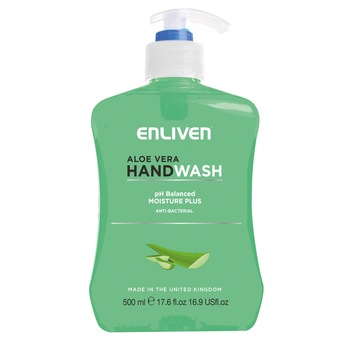Sapun lichid antibacterial, Enliven, Aloe Vera, 500 ml Sapun lichid antibacterial, Enliven, Aloe Vera, 500 ml