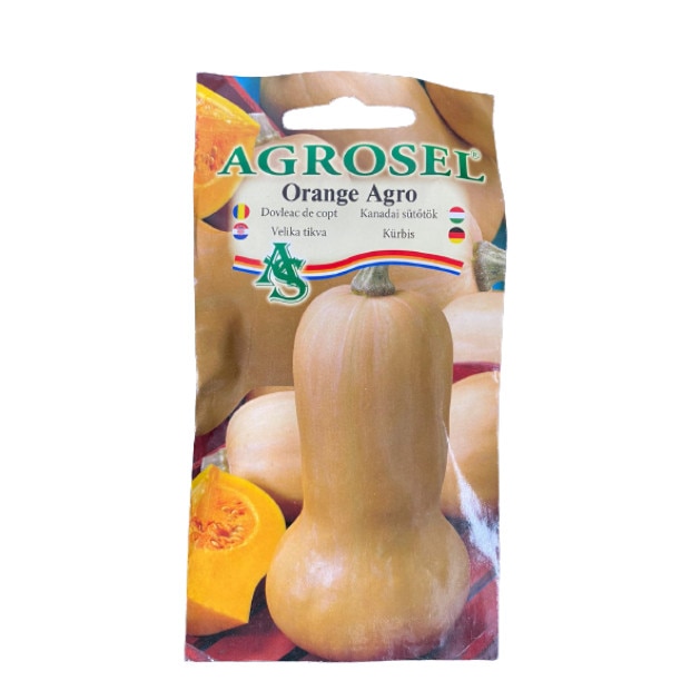 Seminte dovleac de copt, Orange Agro, Agrosel - plic 3 gr