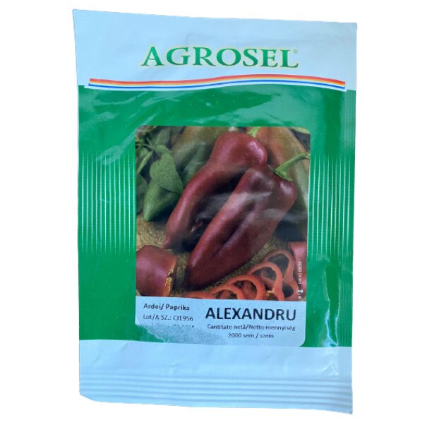 Seminte ardei Kapia Alexandru, soi romanesc, Agrosel - 2000 seminte