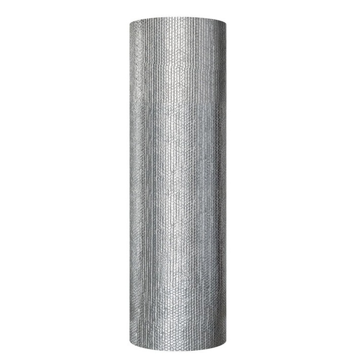 Folie cu bule+1 strat Aluminiu, 1x 50 m, acoperire 50mp