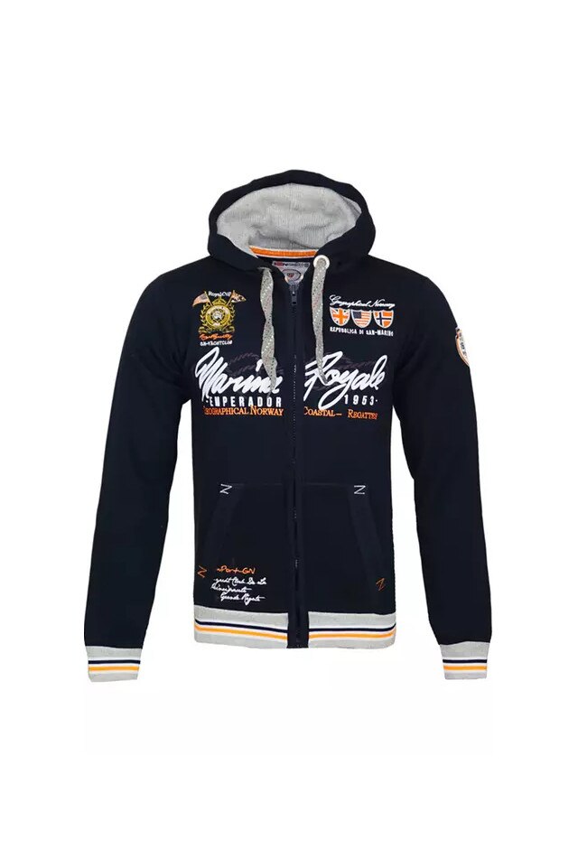 Hanorac Barbati Geographical Norway Gipawa, Marina Royale cu gluga, Albastru, Albastru