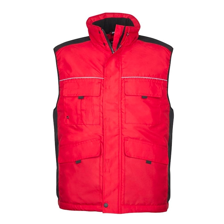 Vesta de lucru de iarna SWEN, culoare rosu - negru, marimea 3XL
