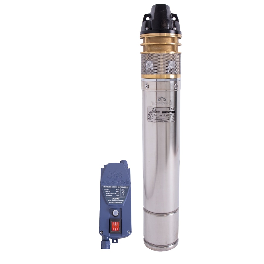 Pompa submersibila periferica apa curata Wasserkonig SI15060,corp inox,1700 W, 3600 l/h debit maxim, 150 m inaltime maxima refulare