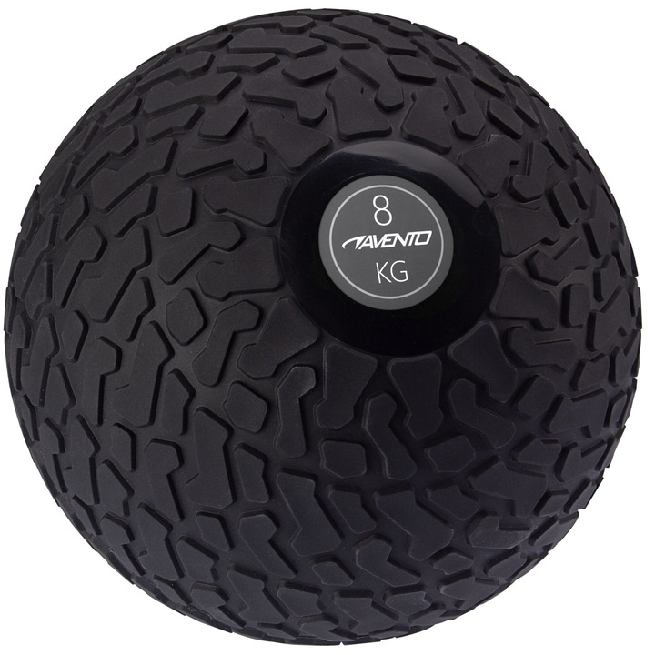 Slam Ball texturált, 8 kg, fekete