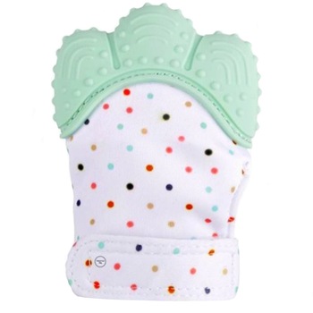 Manusa bebelusi, jucarie ortodontica senzoriala din silicon pentru calmarea durerilor gingivale +0.3, verde Manusa bebelusi, jucarie ortodontica senzoriala din silicon pentru calmarea durerilor gingivale +0.3, verde