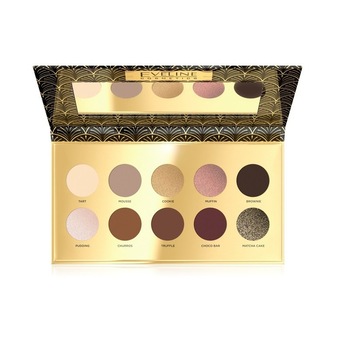 Paleta de farduri Eveline Cosmetics Chocolate 10 culori, 10 g Paleta de farduri Eveline Cosmetics Chocolate 10 culori, 10 g
