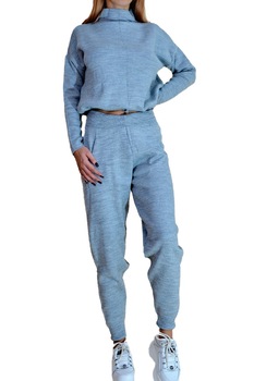 Compleu din tricot Viva, Gri, S-M-L Compleu din tricot Viva, Gri, S-M-L