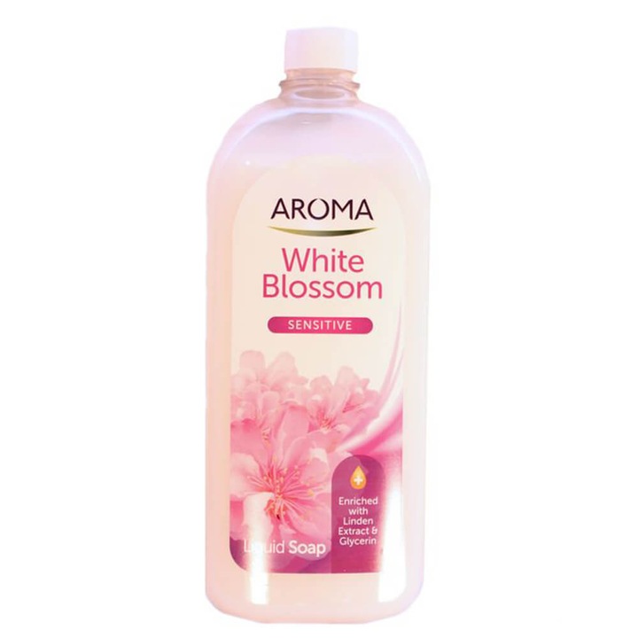 Течен сапун AROMA, White Blossom, 900 мл