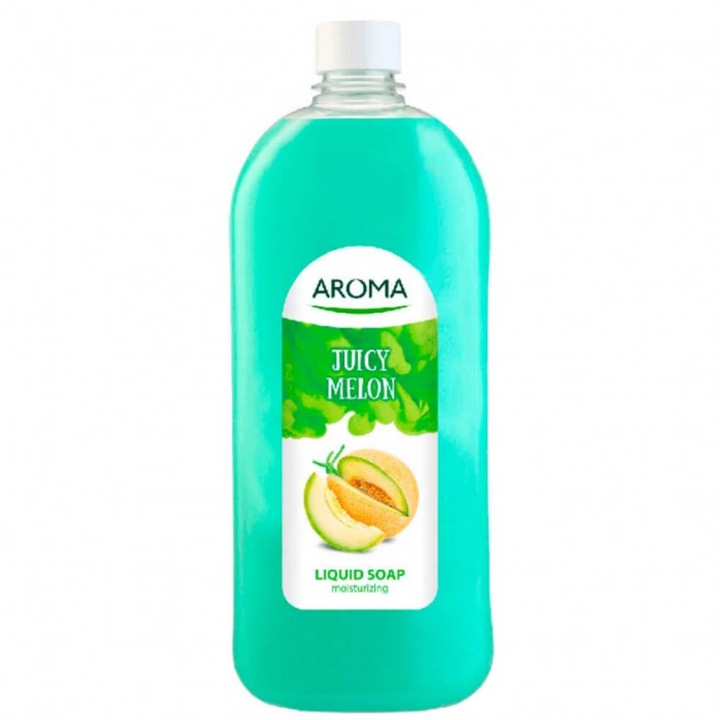 Резервен течен сапун AROMA, Juicy Melon, 900 мл