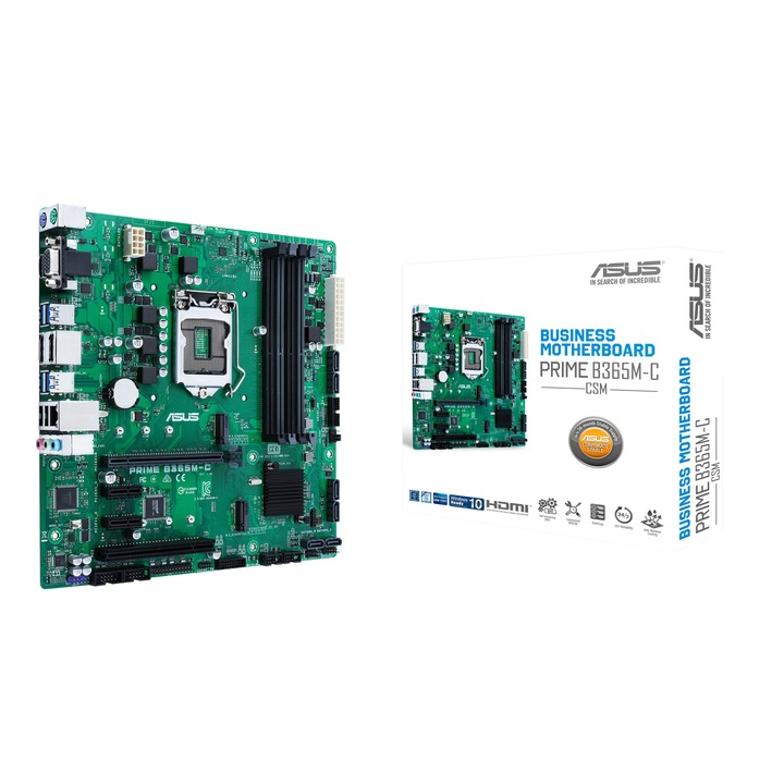 Дънна платка ASUS PRIME B365M-C/CSM, Socket 1151