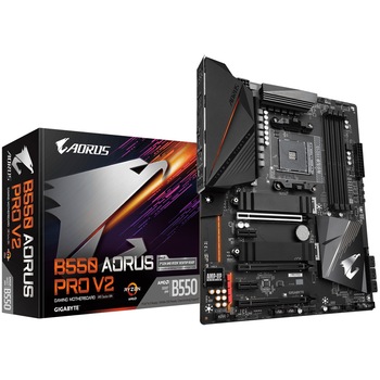 Placa de baza Gigabyte B550 AORUS PRO V2, Socket AM4 Placa de baza Gigabyte B550 AORUS PRO V2, Socket AM4