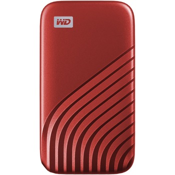 SSD Extern WD My Passport™ 2TB, USB 3.2 Gen2 Type-C/A, NVMe, Red SSD Extern WD My Passport™ 2TB, USB 3.2 Gen2 Type-C/A, NVMe, Red