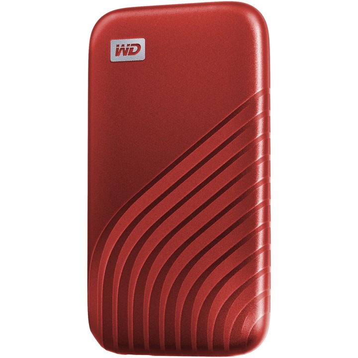 Външен SSD WD My Passport™ 2TB, USB 3.2 Gen2 Type-C / A, NVMe, Red