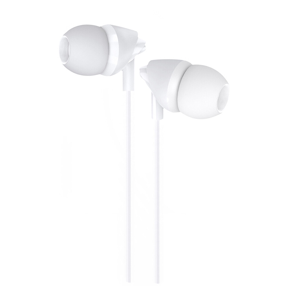 Casti audio USAMS EP-39, In-ear, Control pe fir, Jack 3.5mm, Lungime cablu 1.2m, Alb