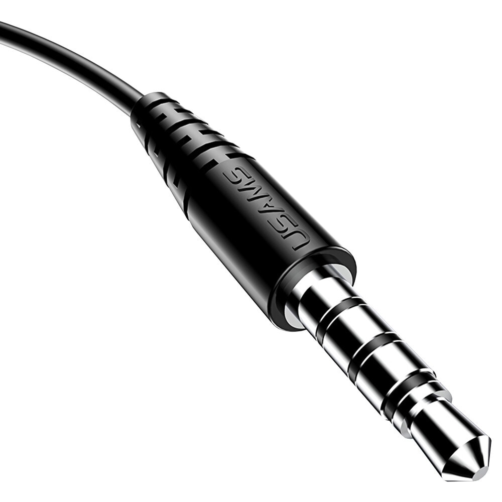 Casti audio USAMS EP-39, In-ear, Control pe fir, Jack 3.5mm, Lungime cablu 1.2m, Alb