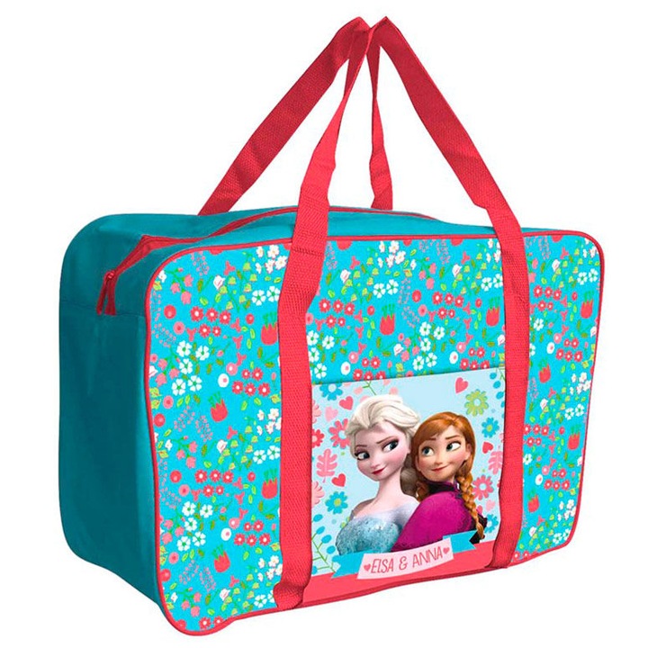 Geanta termica, Elsa si Anna, turcoaz