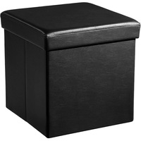 taburet cu spatiu depozitare pliabil negru 38 x 38 x 38 cm imagen 58_0_
0