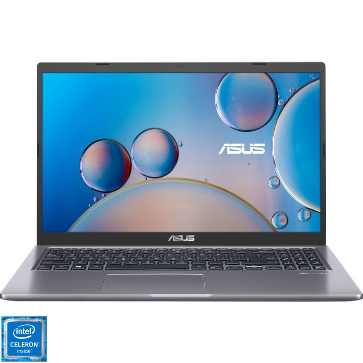 Laptop ASUS X515MA cu procesor Intel® Celeron® N4020 pana la 2.80 GHz, 15.6", FHD, 8GB, 1TB SSD NVME, Intel® UHD Graphics 600, slate gray
