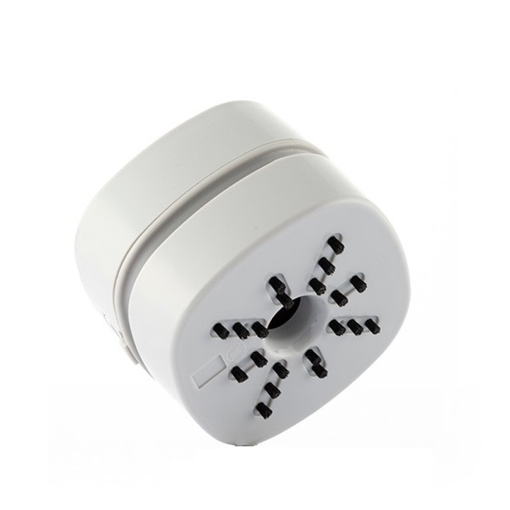 InnovaGoods, Mini aspirator portabil de birou Micuum, curatare eficienta pentru locul de munca, versatil pentru masina, bucatarie, tastatura, usor si compact, alb, plastic