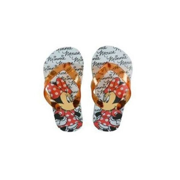 Papuci flip-flop, Minnie Mouse cu fundita rosie 31-32