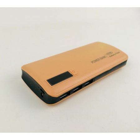 Baterie Externa, POWER BOX 30000mAh, 3 port USB si Lanterna, Bej