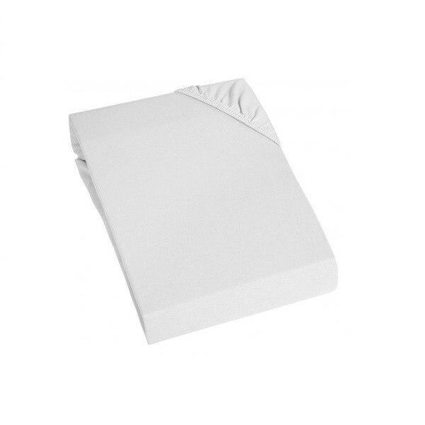 Cearceaf pentru saltea cu elastic Home Ideas din bumbac, 90 x 100 cm Alb