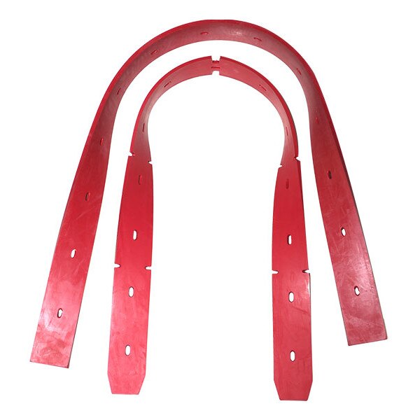 Set lamele aspiratie pentru utilaj Tennant T7, Fata si Spate