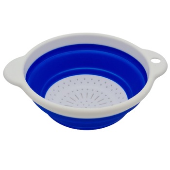 Strecuratoare pliabila multifunctionala din silicon, 24 cm Strecuratoare pliabila multifunctionala din silicon, 24 cm