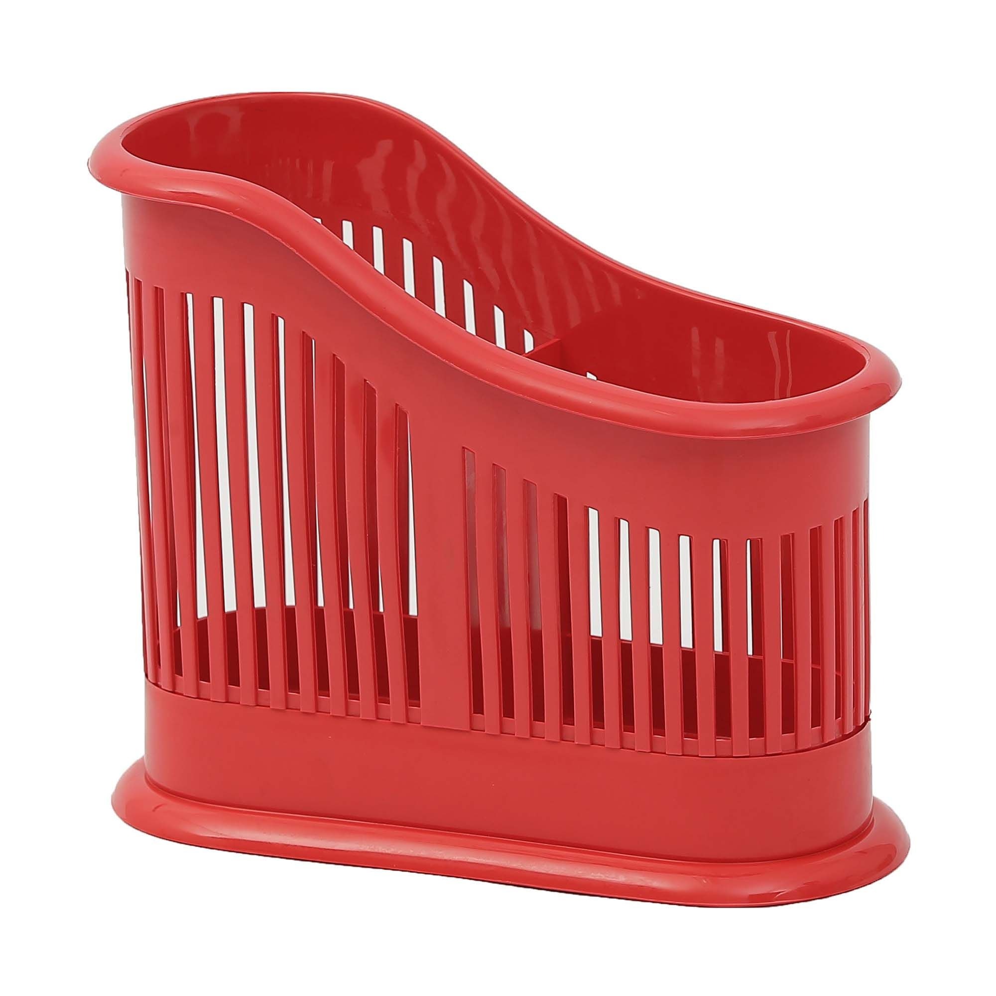 Suport tacamuri cu doua compartimente, rosu